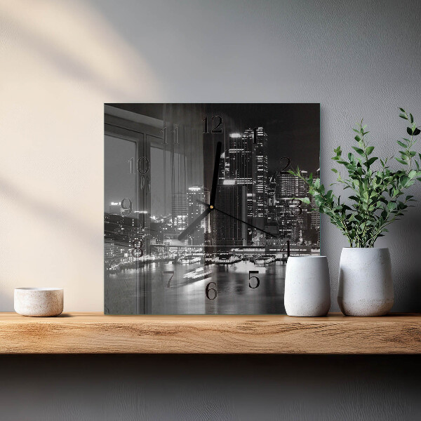 Square wall clock Horizon