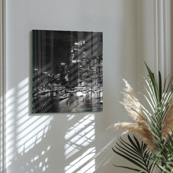 Square wall clock Horizon