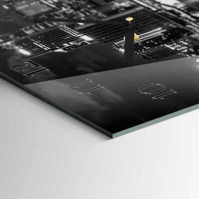 Square wall clock Horizon