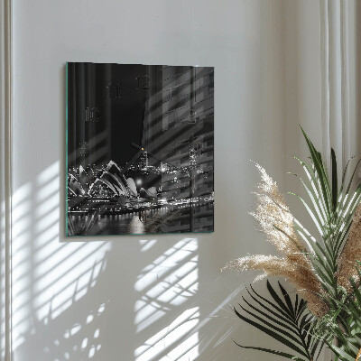 Square wall clock Sydney Horizon
