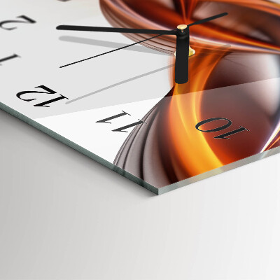 Square wall clock Abstract Smoke