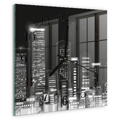Square wall clock Horizon