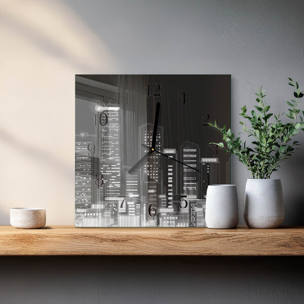 Square wall clock Horizon