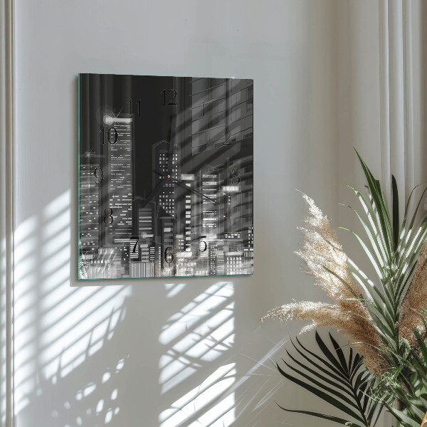Square wall clock Horizon