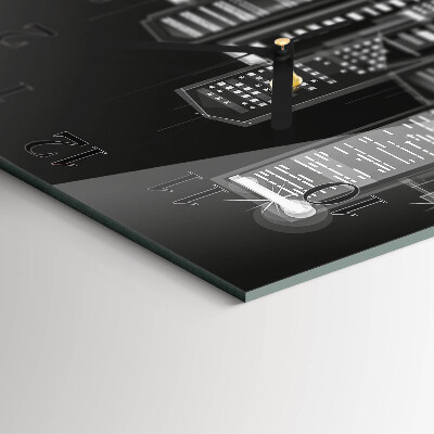 Square wall clock Horizon