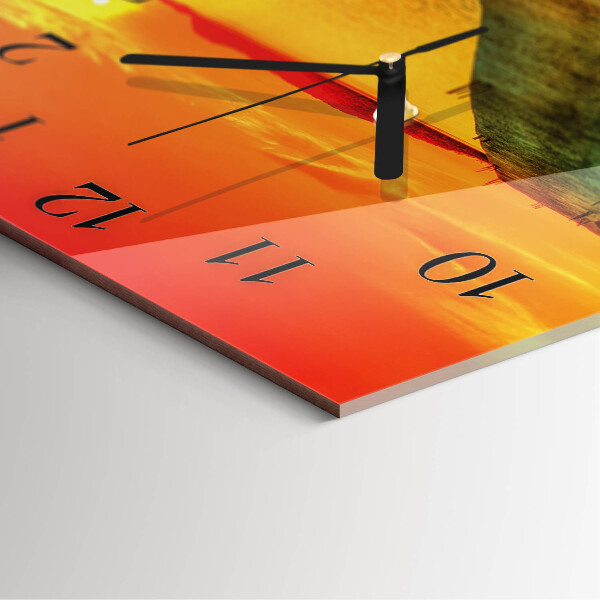 Square wall clock Bridge