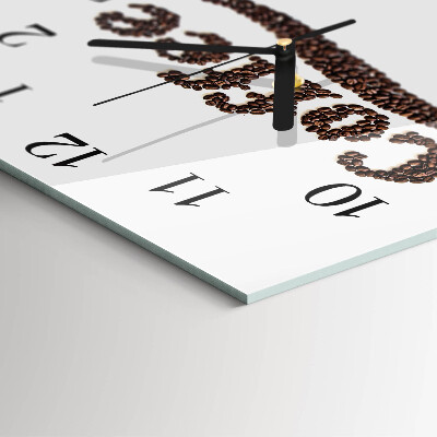 Square wall clock Coffee
