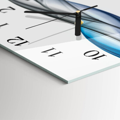 Square wall clock Abstract Smoke