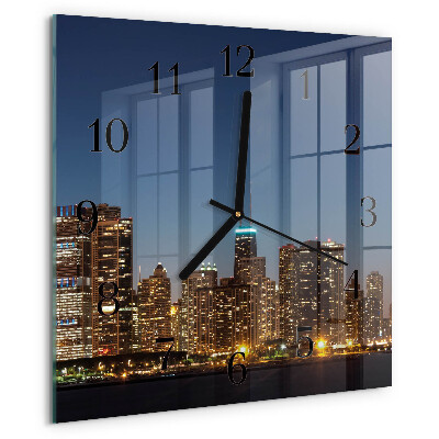 Square wall clock Horizon