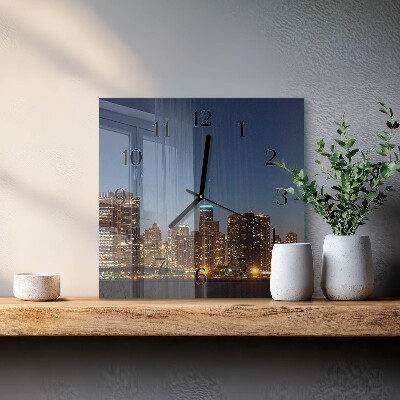 Square wall clock Horizon