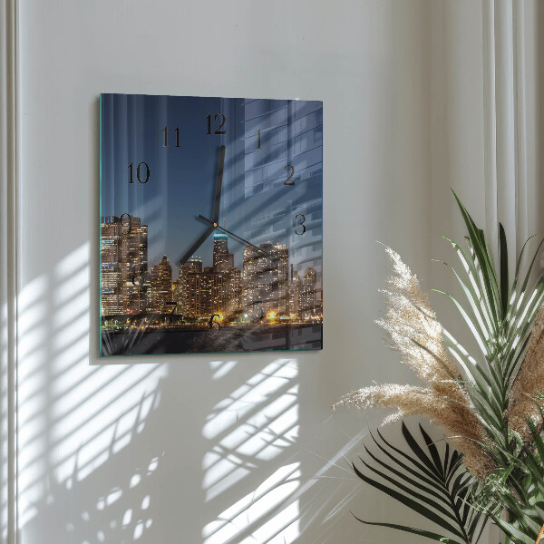 Square wall clock Horizon