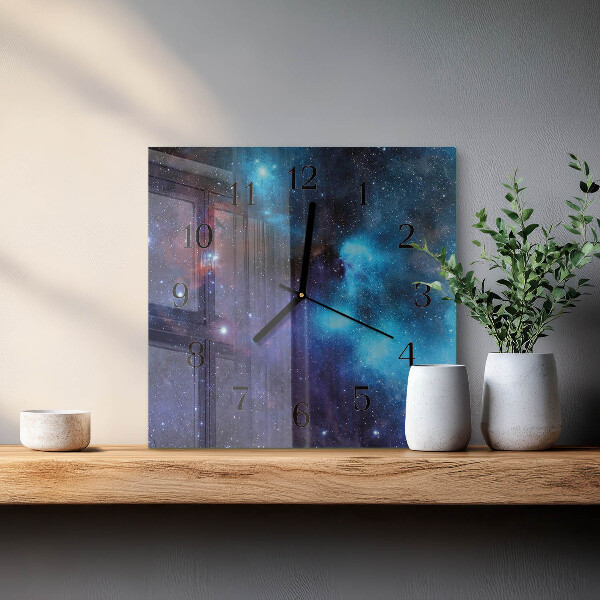 Square wall clock Starry Sky