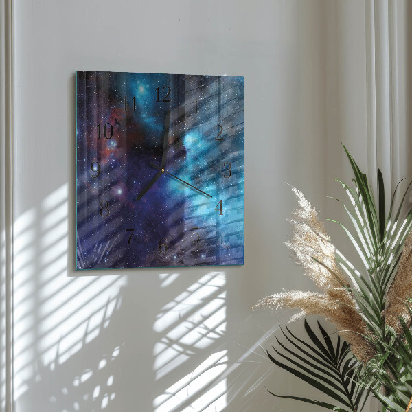Square wall clock Starry Sky