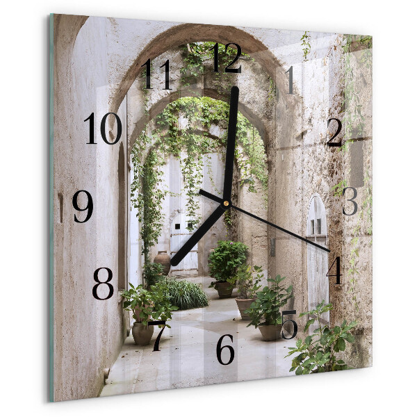 Square wall clock Avenue Plants