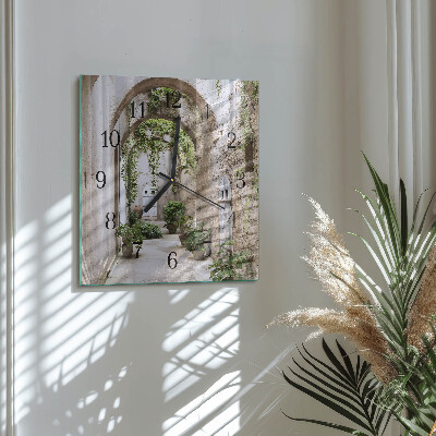 Square wall clock Avenue Plants