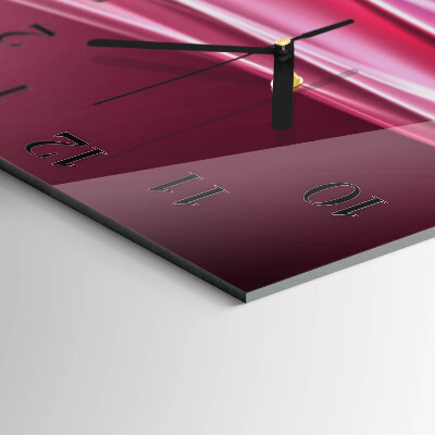 Square wall clock Abstract Lines