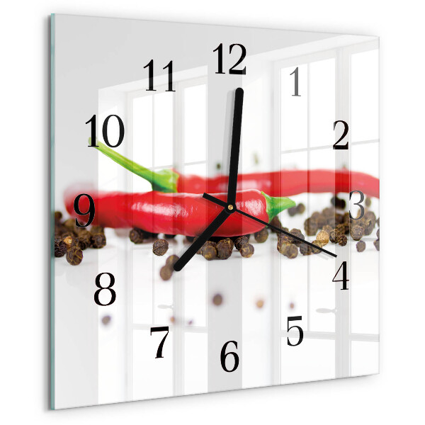 Square wall clock Peppercorns