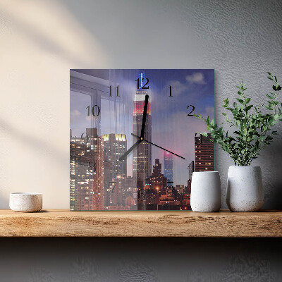 Square wall clock Horizon