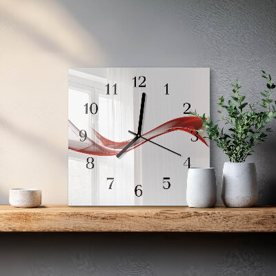 Square wall clock Abstract Lines