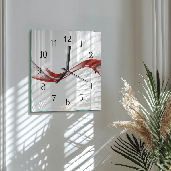 Square wall clock Abstract Lines