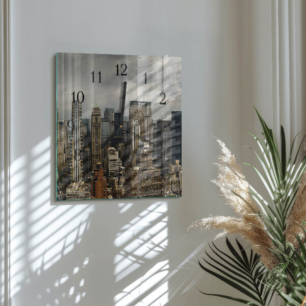 Square wall clock Horizon