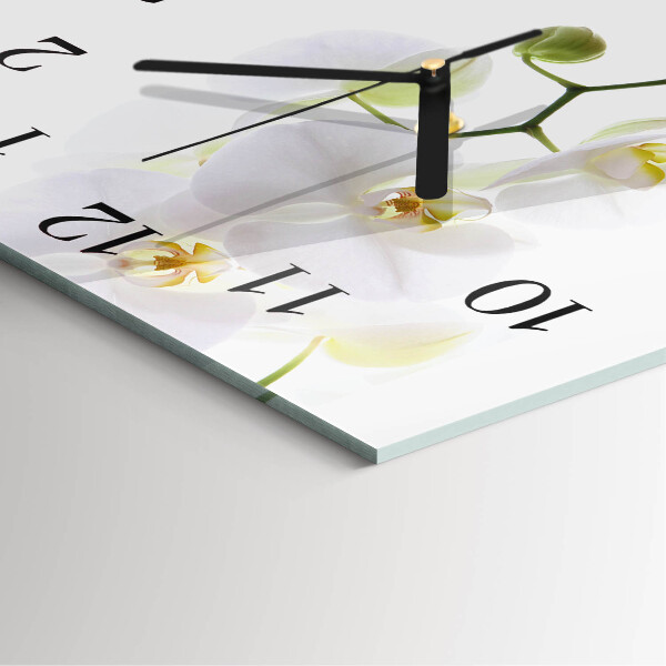Square wall clock Orchid