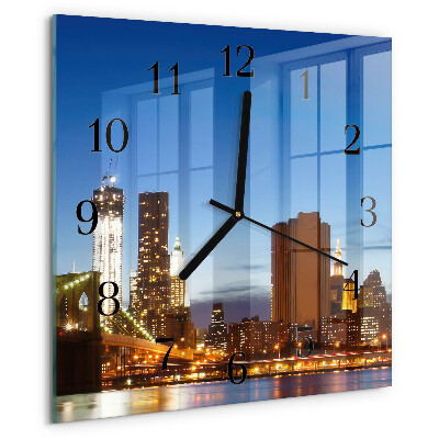 Square wall clock Horizon