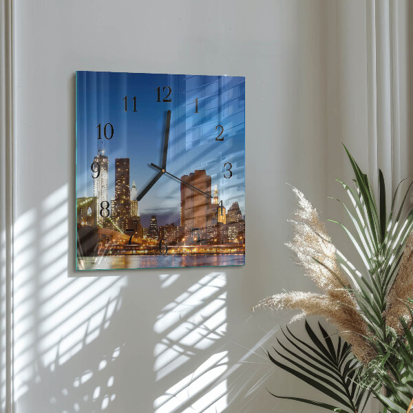Square wall clock Horizon