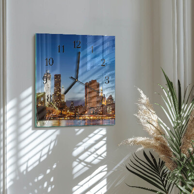 Square wall clock Horizon