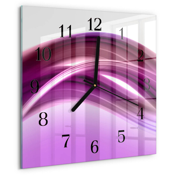 Square wall clock Abstract Lines