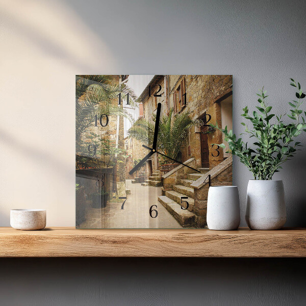Square wall clock Avenue Palms