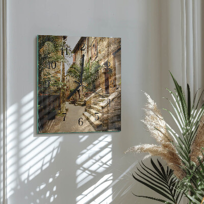 Square wall clock Avenue Palms