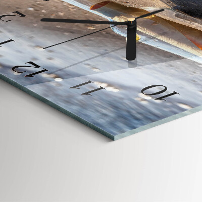 Square wall clock Bottle Letter