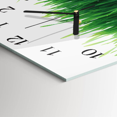 Square wall clock Grass