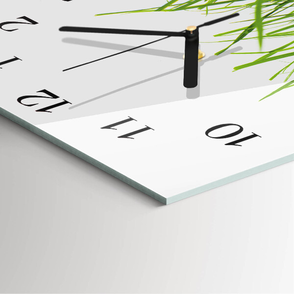 Square wall clock Grass