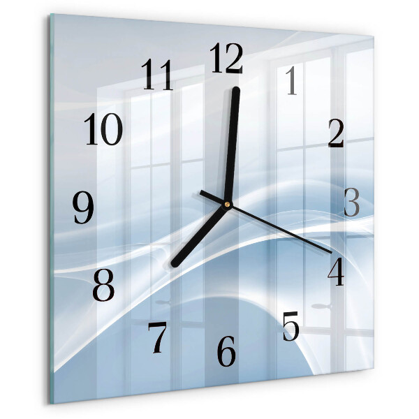 Square wall clock Abstract Lines