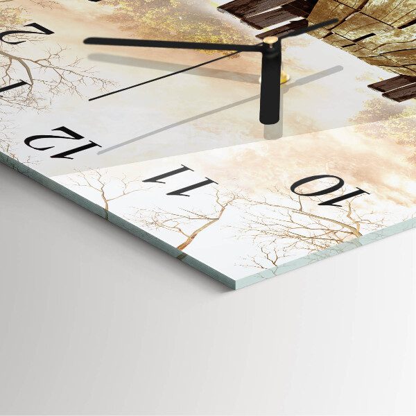 Square wall clock Network