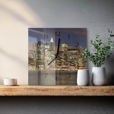 Square wall clock Horizon