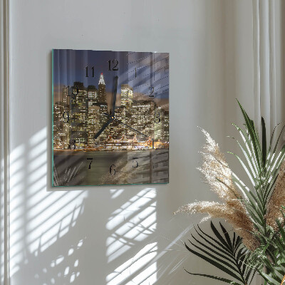 Square wall clock Horizon