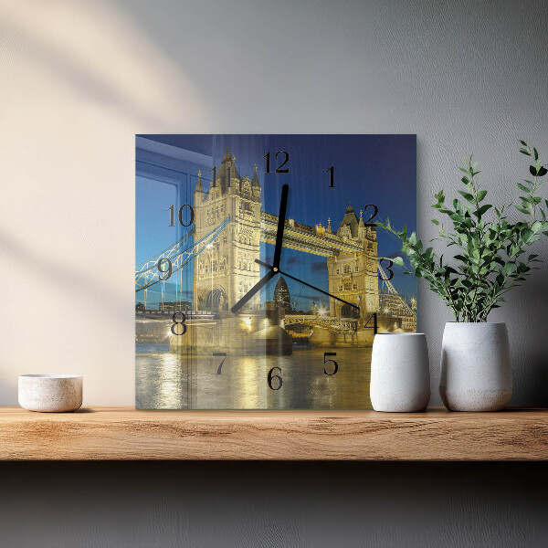 Square wall clock London Bridge