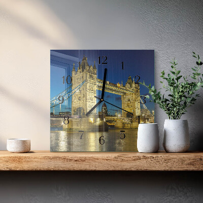 Square wall clock London Bridge