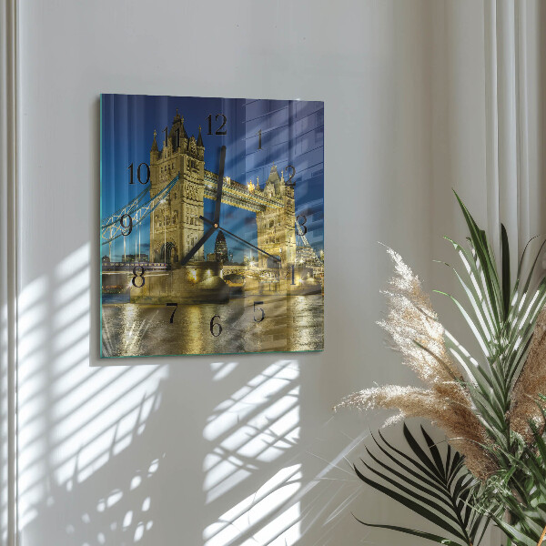 Square wall clock London Bridge