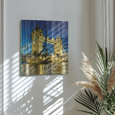 Square wall clock London Bridge