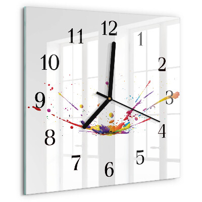 Square wall clock Stains