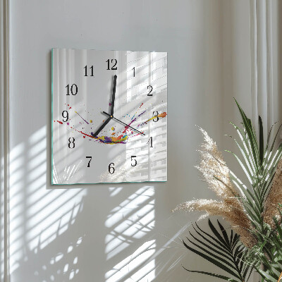 Square wall clock Stains