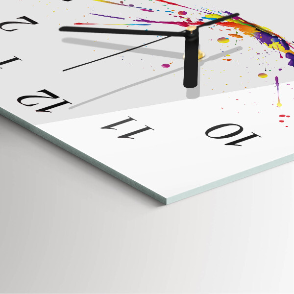 Square wall clock Stains