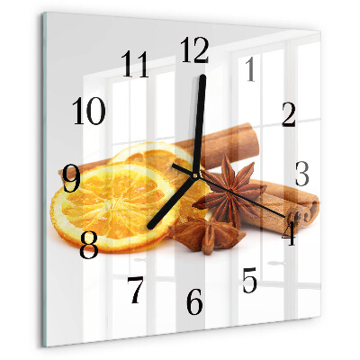 Square wall clock Vanilla with Lemon