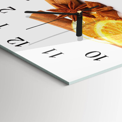 Square wall clock Vanilla with Lemon