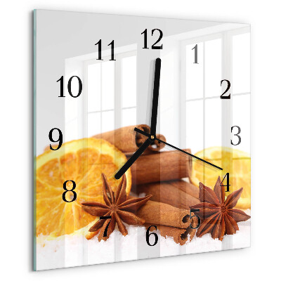 Square wall clock Vanilla with Lemon