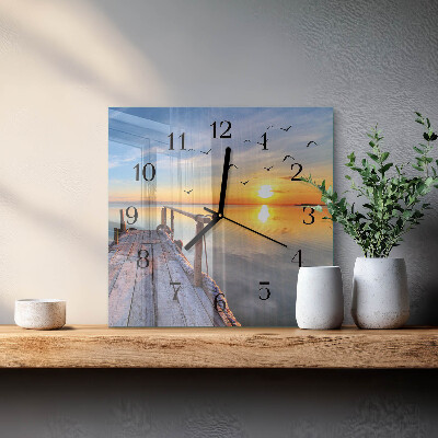 Square wall clock Pier